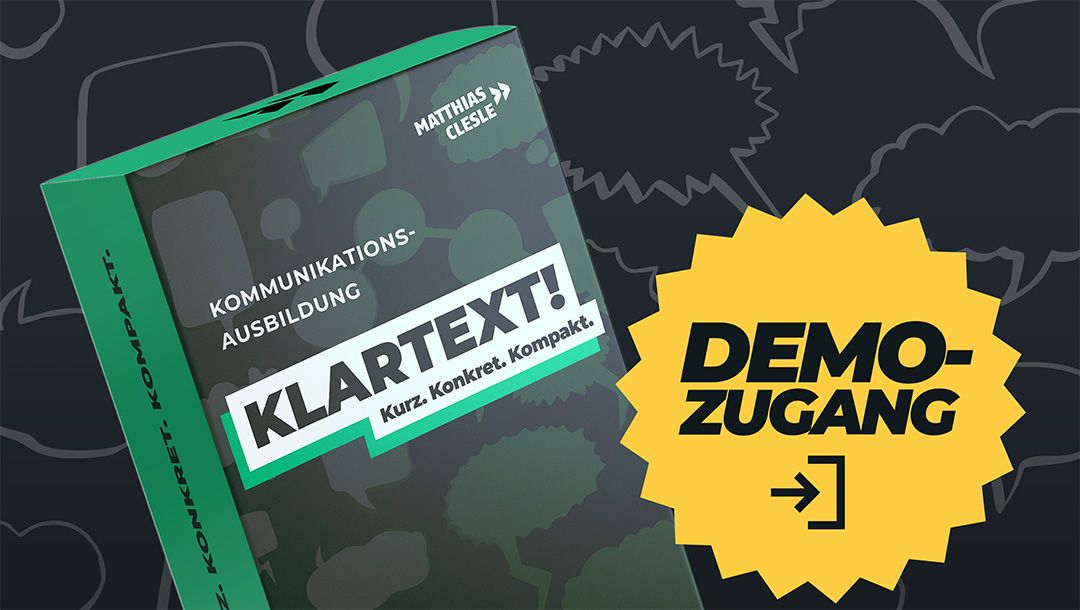 Demozugang – Klartext!